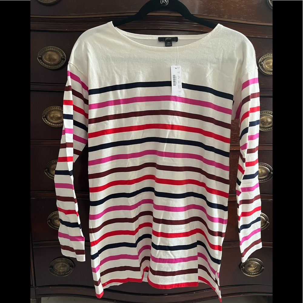 J.Crew oversized, boxy fit stripped shirt size XS
